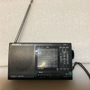 Sony Black Multi-Band Portable Radio Vintage